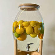 Mega Drink Jar With Wooden Base - Urban Home