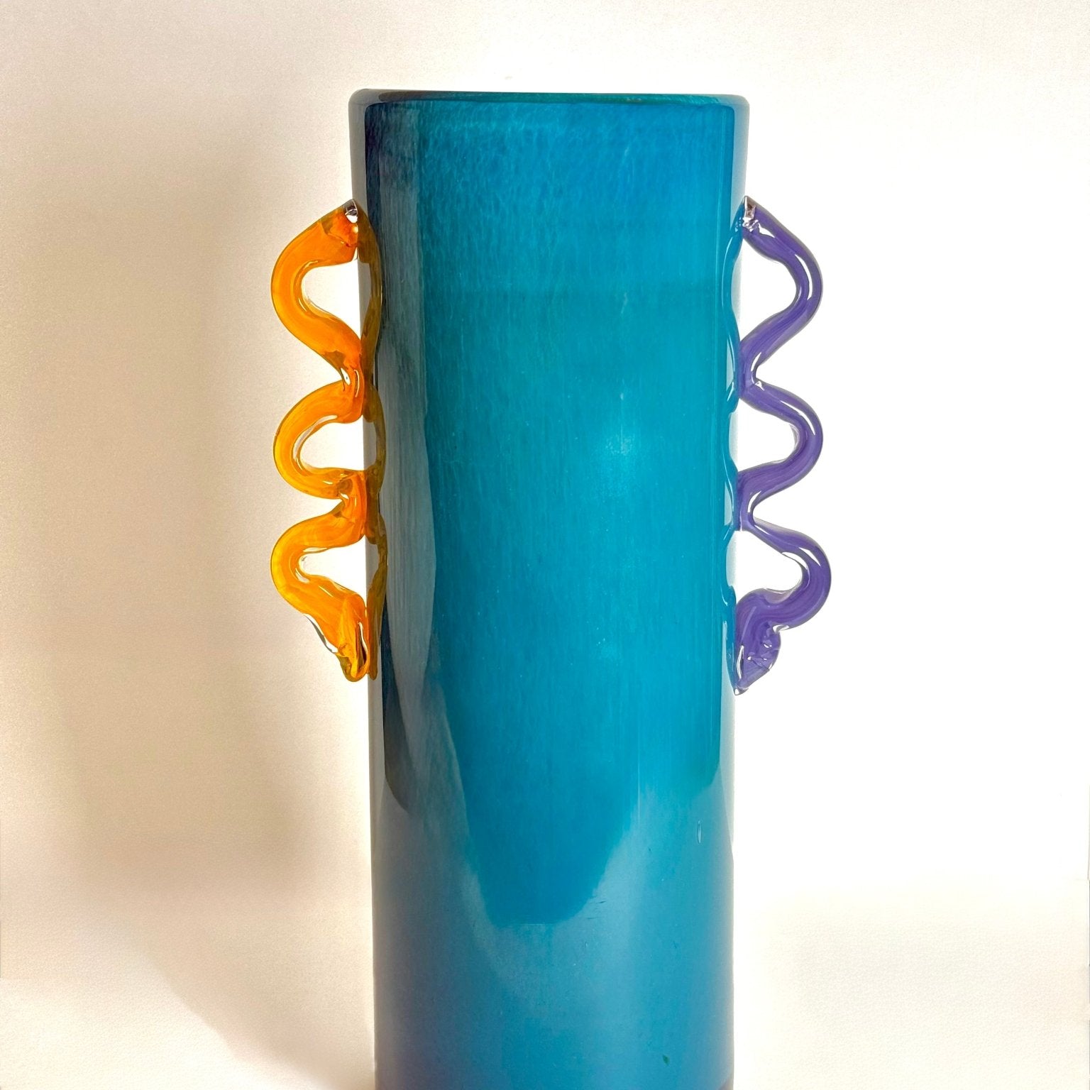 Colored Handles - Blue Tall Vase - Urban Home