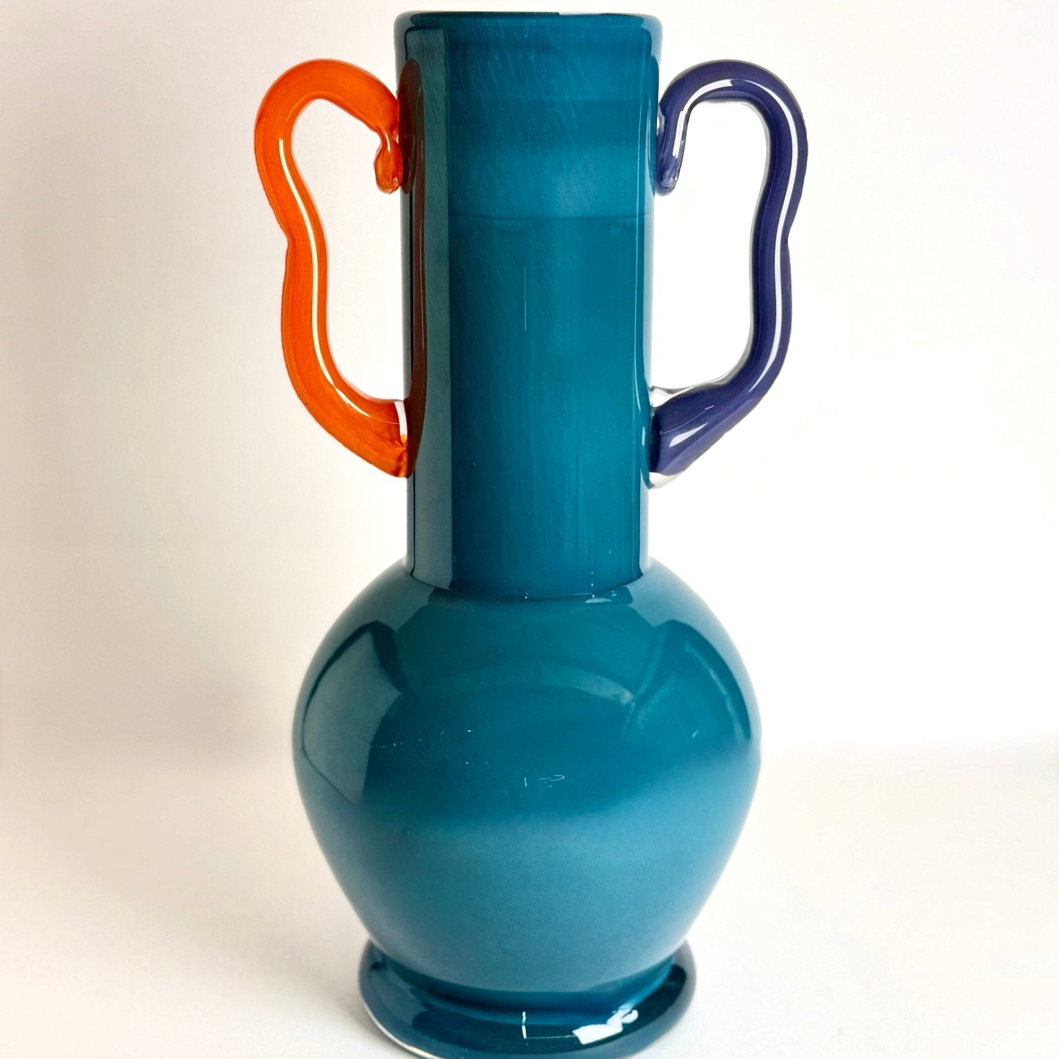 Colored Handles - Blue Cylinder Vases - Urban Home