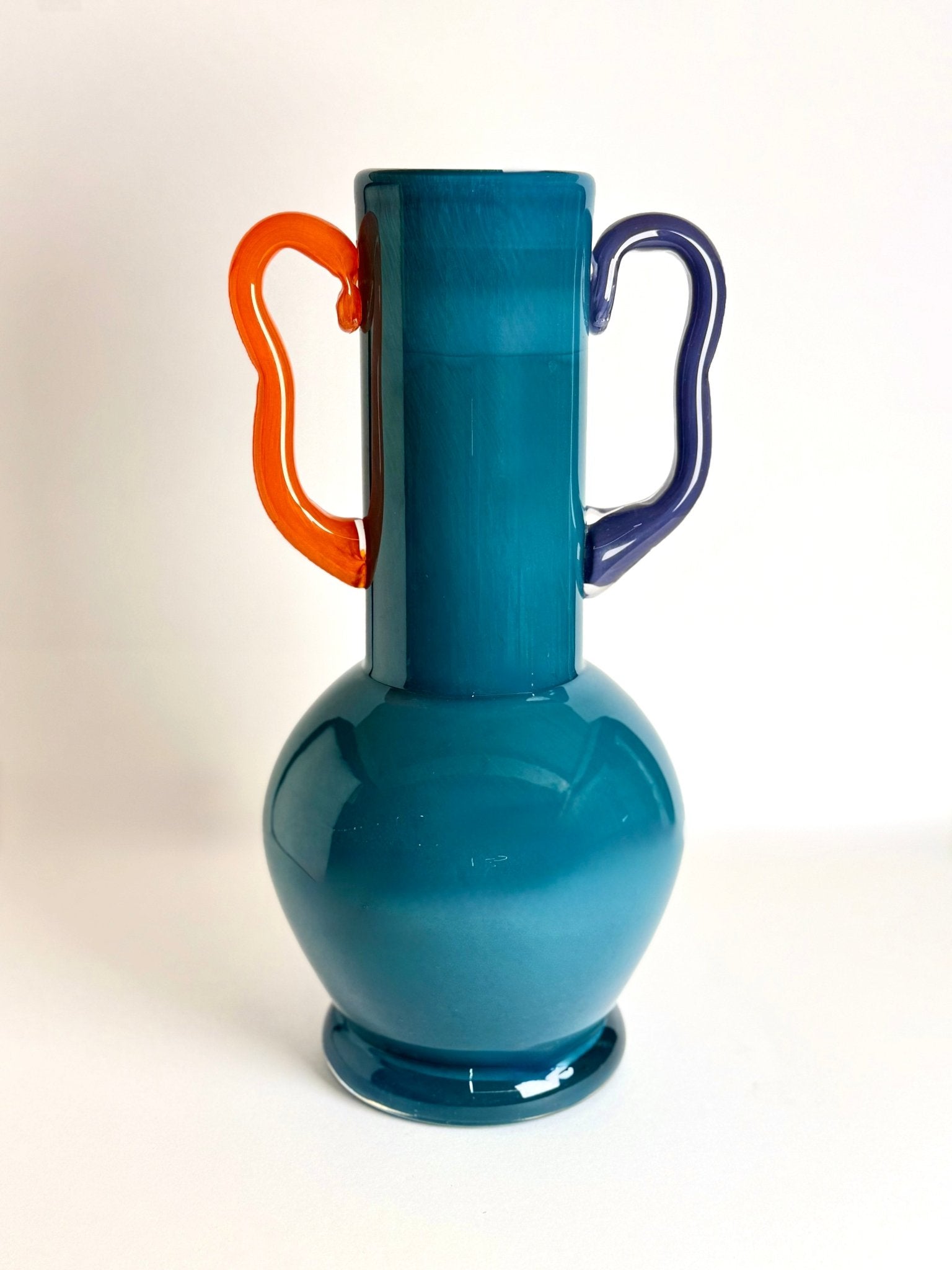 Colored Handles - Blue Cylinder Vases - Urban Home