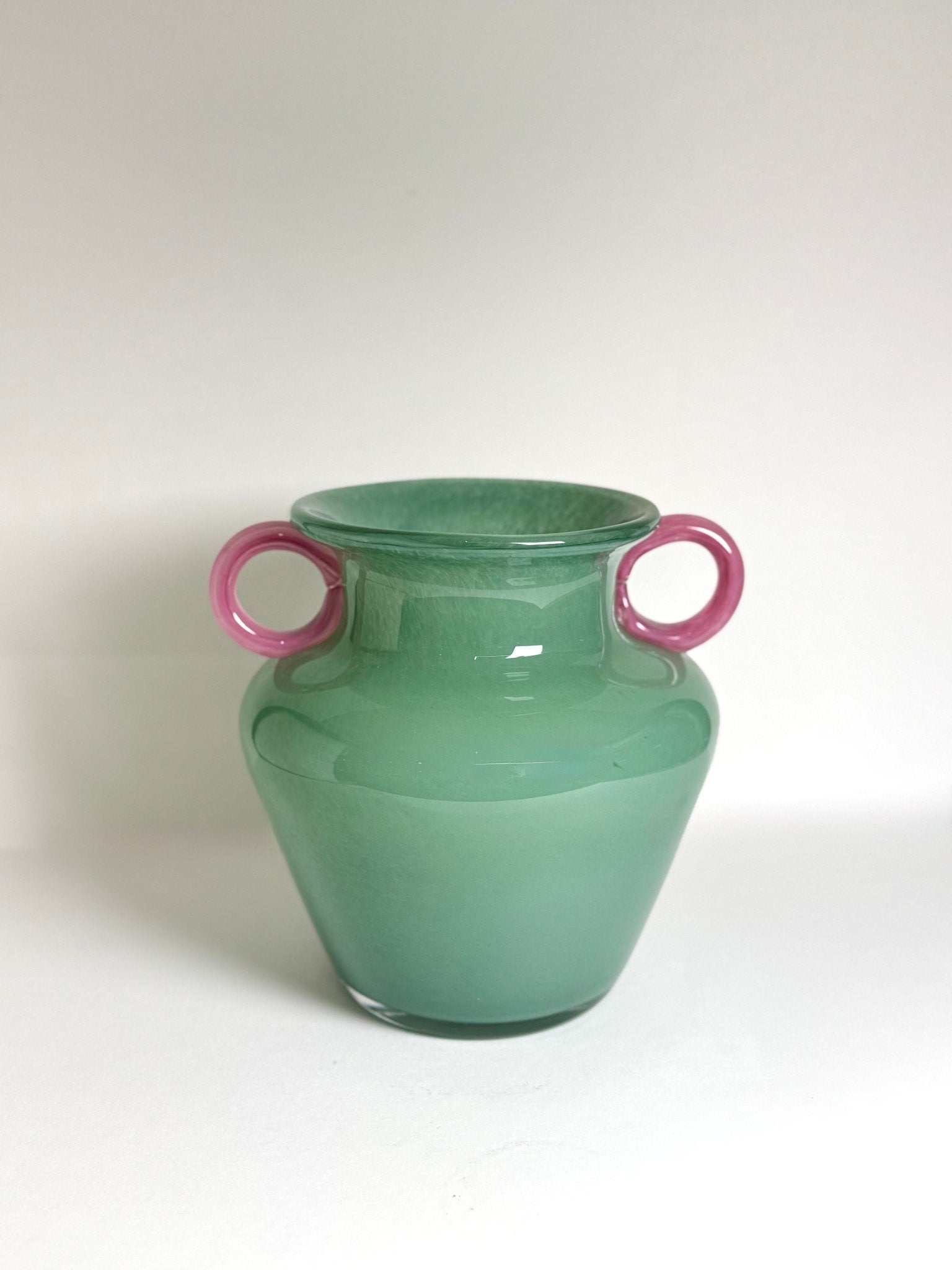 Ring - Handled Vase – Seafoam & Orchid - Urban Home