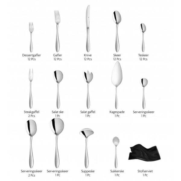 Dorsch Lotus 72 Piece Cutlery Set 18 10 Stainless Steel - Urban Home