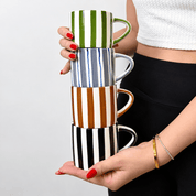 Striped cup with saucer - Urban Home