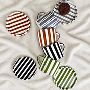 Striped cup with saucer - Urban Home