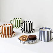 Striped cup with saucer - Urban Home
