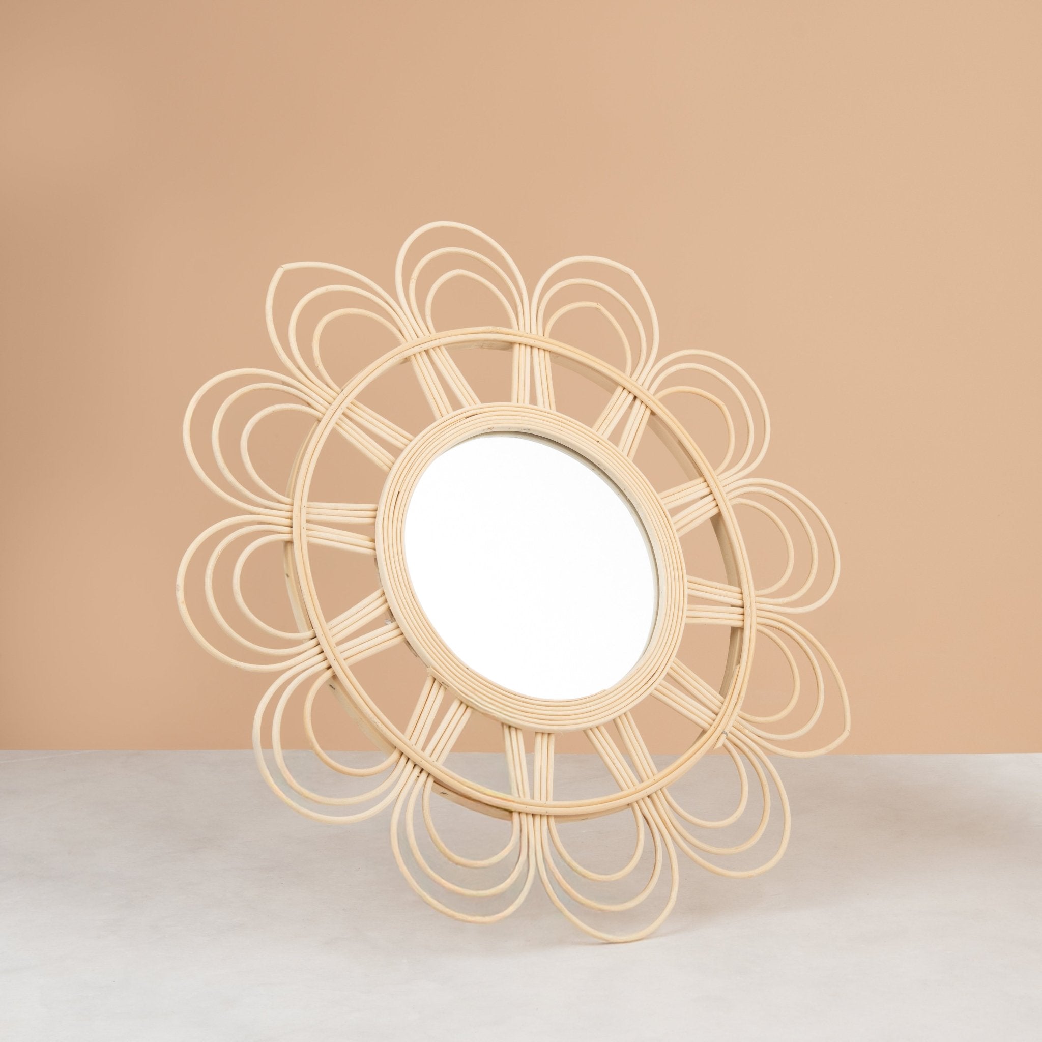 Boho Flower - Shaped Mirror - Urban Home