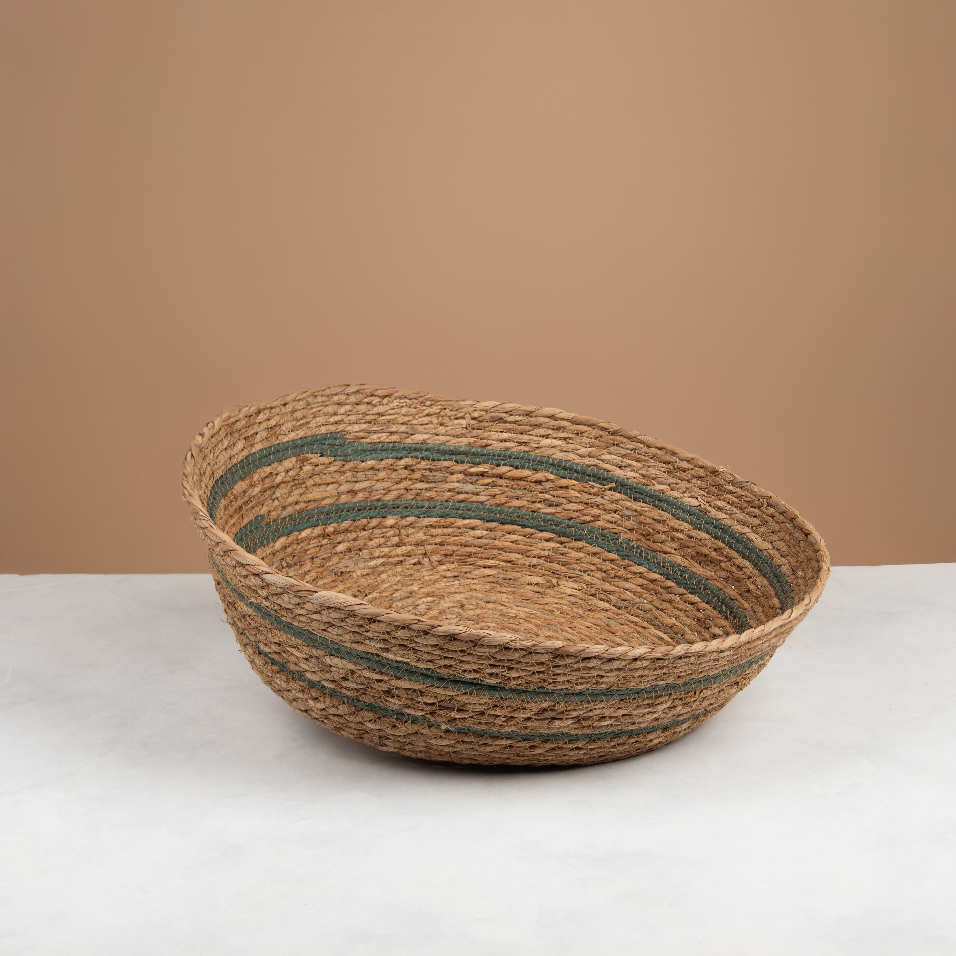 Wide multipurpose rattan basket