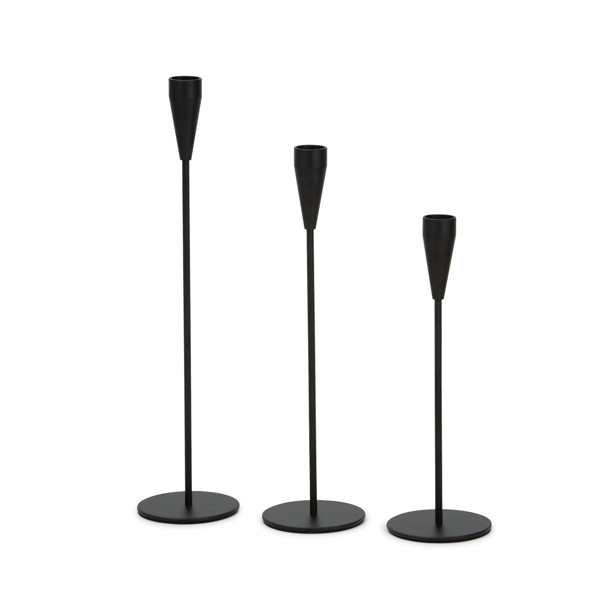 Metallic Candle Holders Set – 3pcs - Urban Home