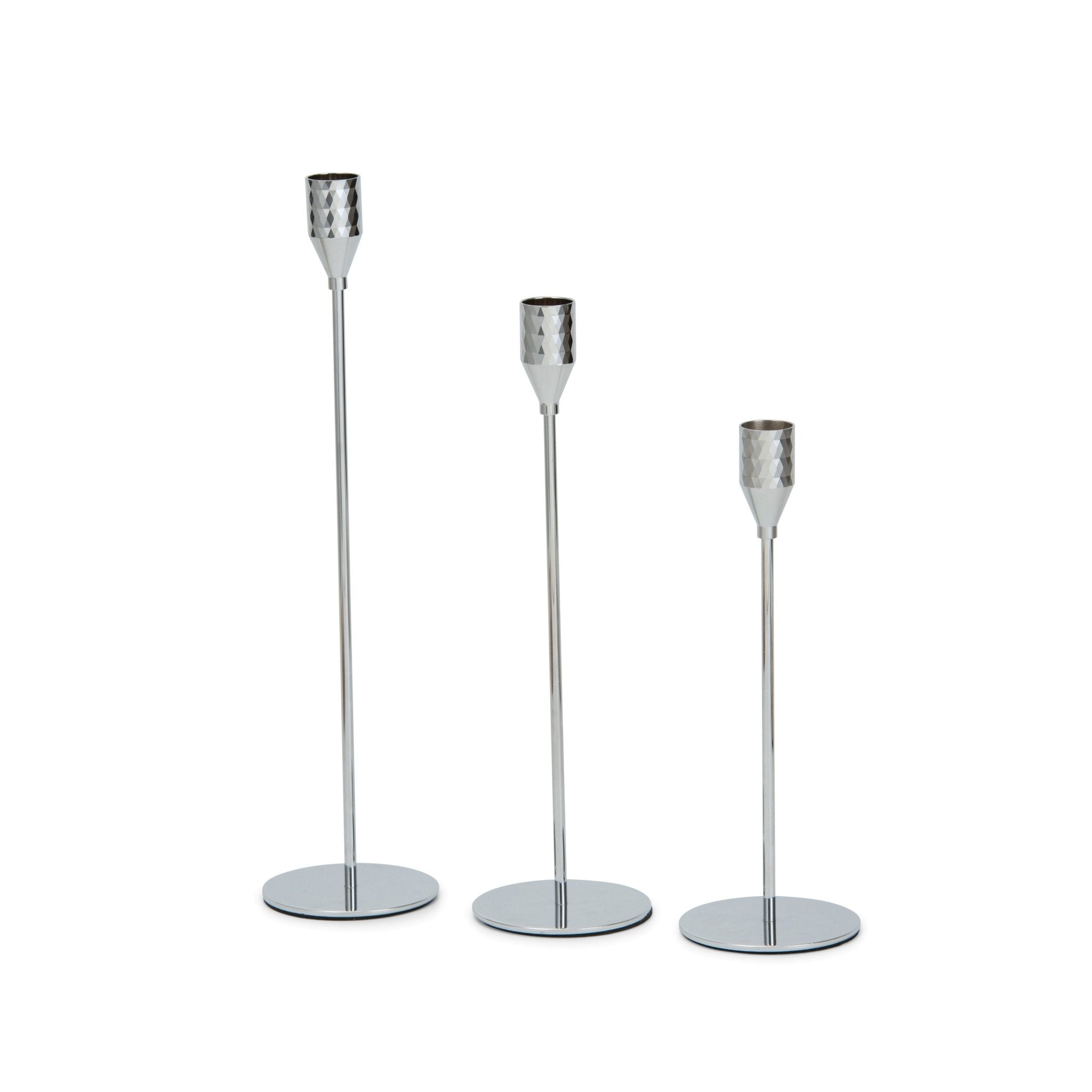 Metallic Candle Holders Set - 3pcs - Urban Home