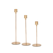 Candle holders striped 3pcs set