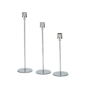 Candle holders striped 3pcs set