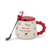 Pearl Handle Christmas Mug 8x14cm
