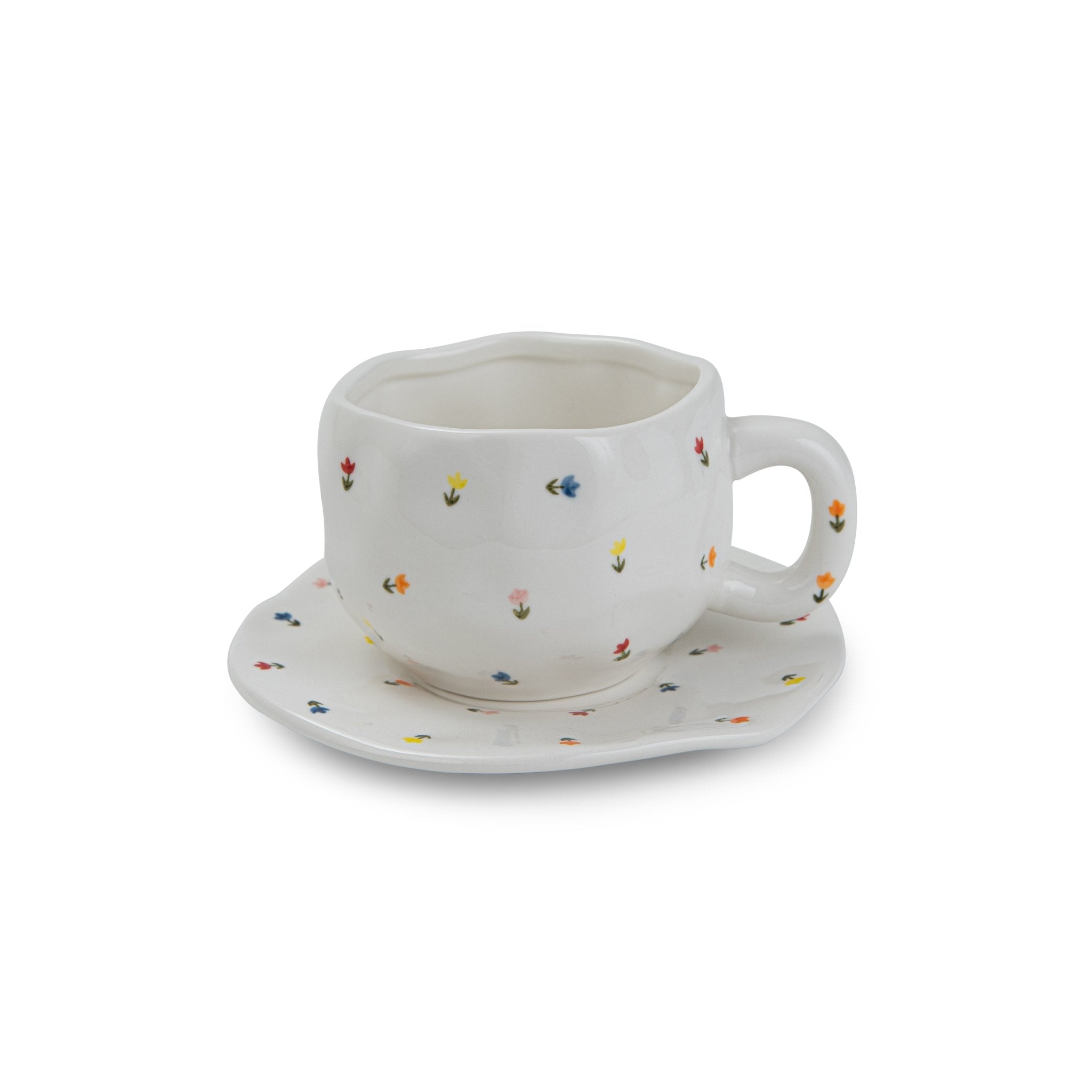 Hand - painted mug and plate - Urban Home