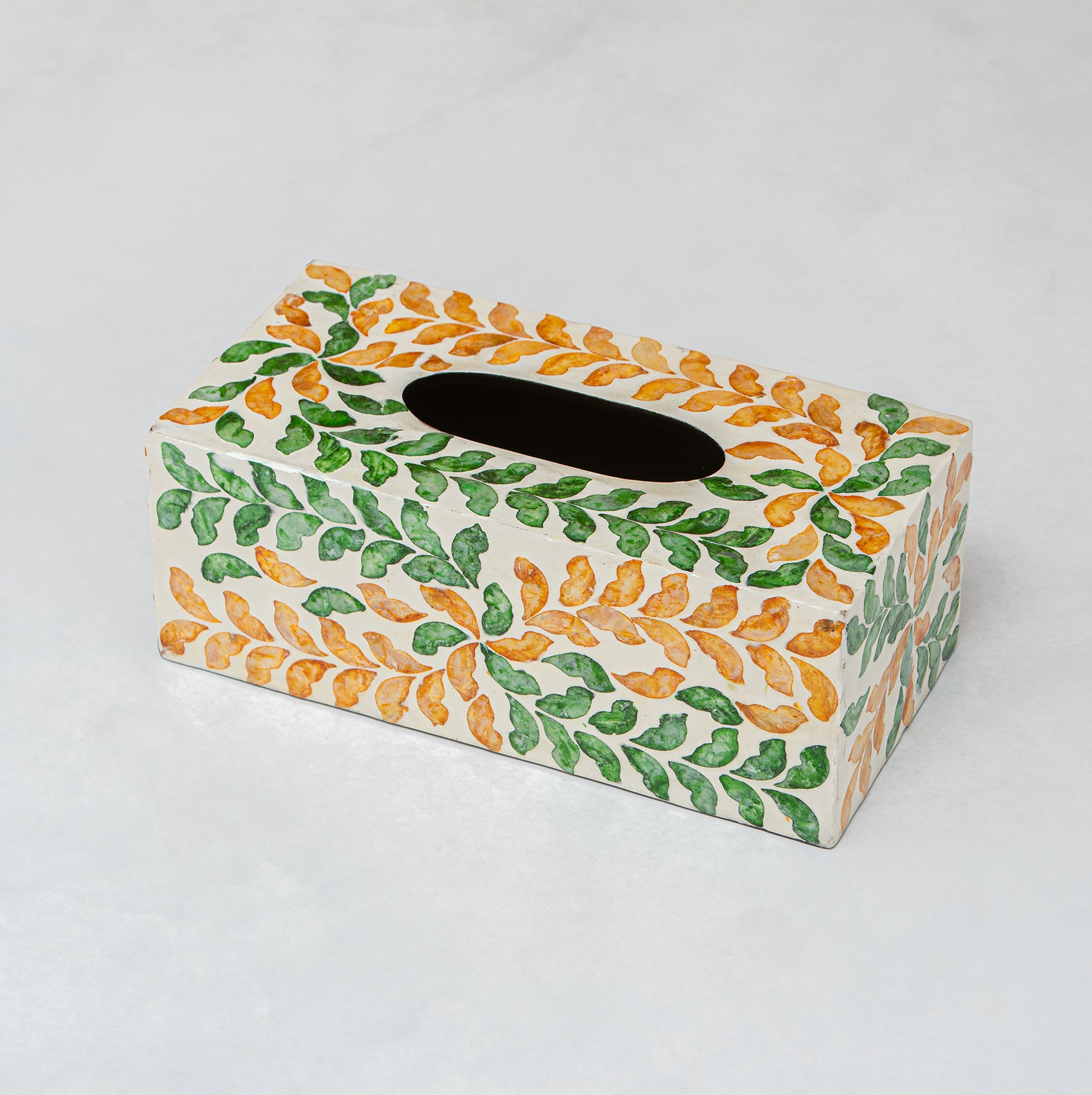Crafted tissue box