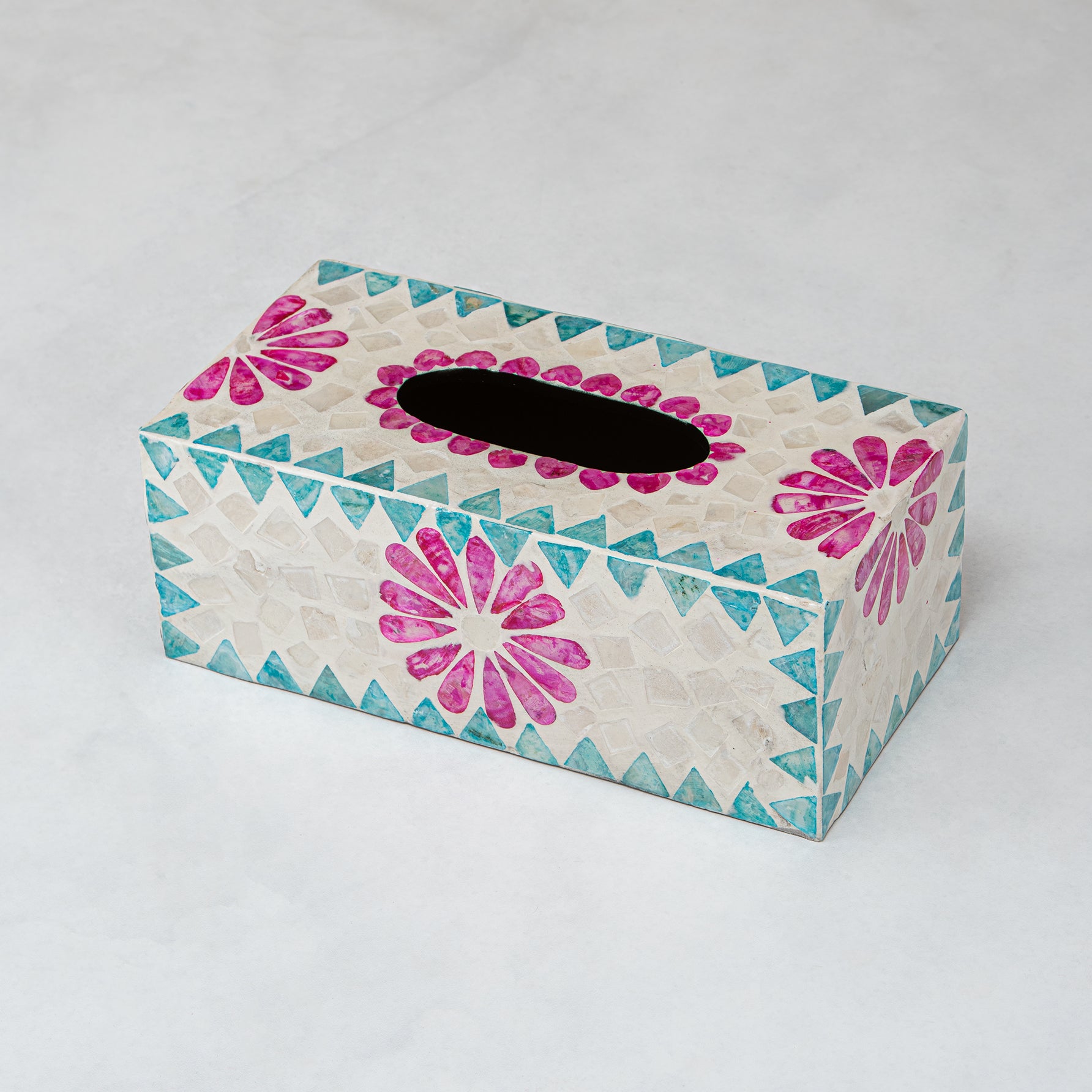 Crafted tissue box