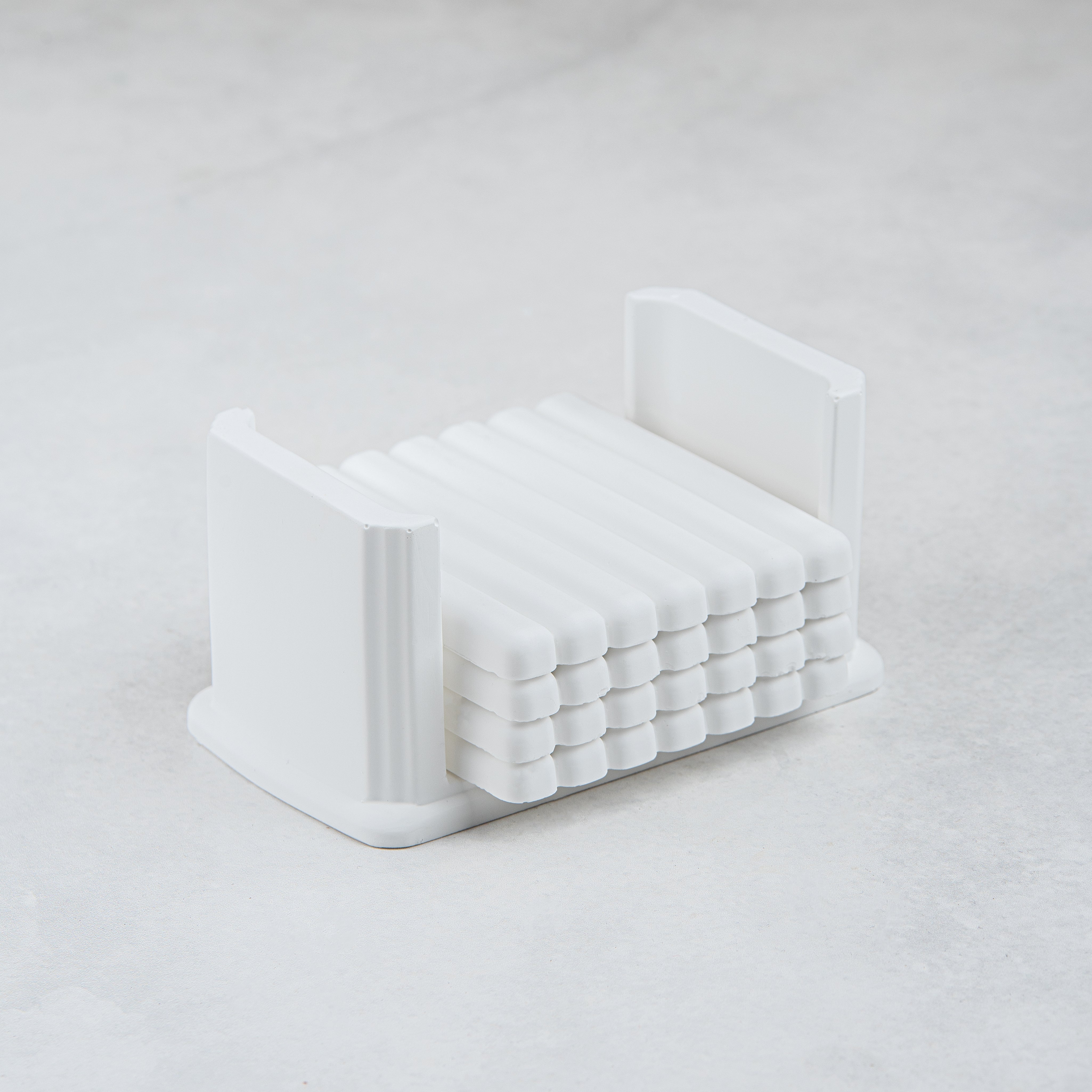 Elegant Marble Ceramic Coasters with Tray