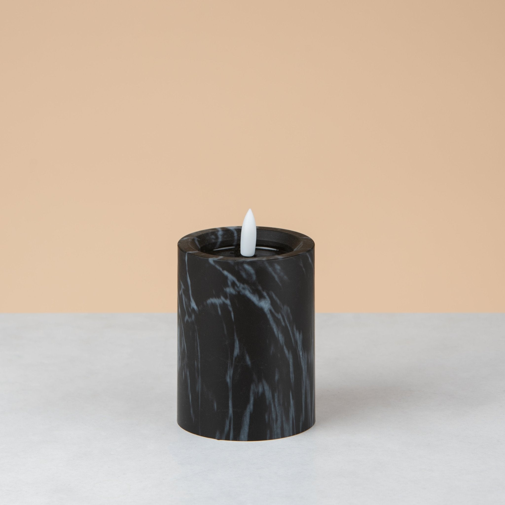 Led marble look candle - Urban Home