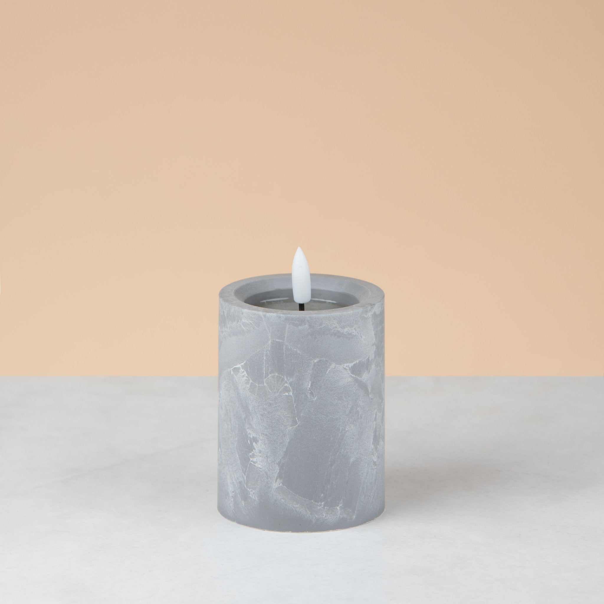 Led marble look candle - Urban Home