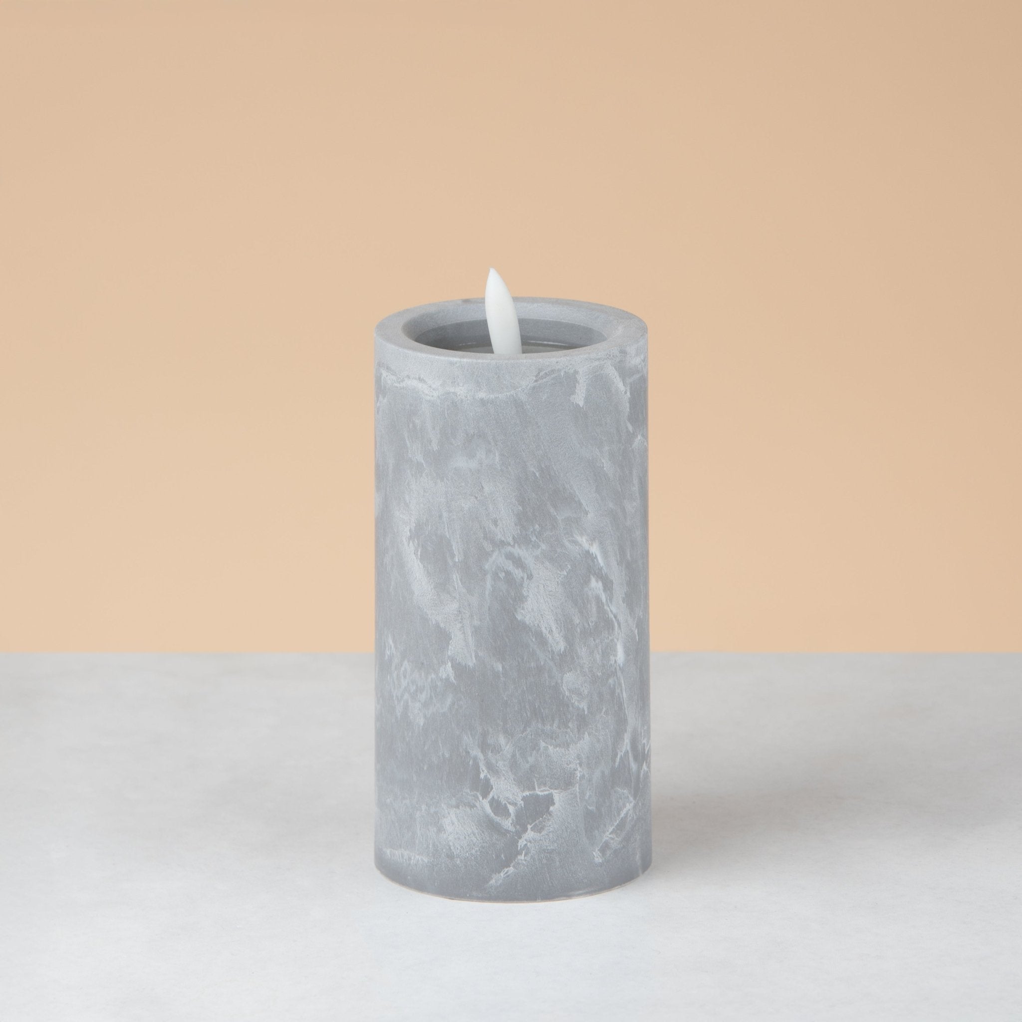 Led marble look candle - Urban Home