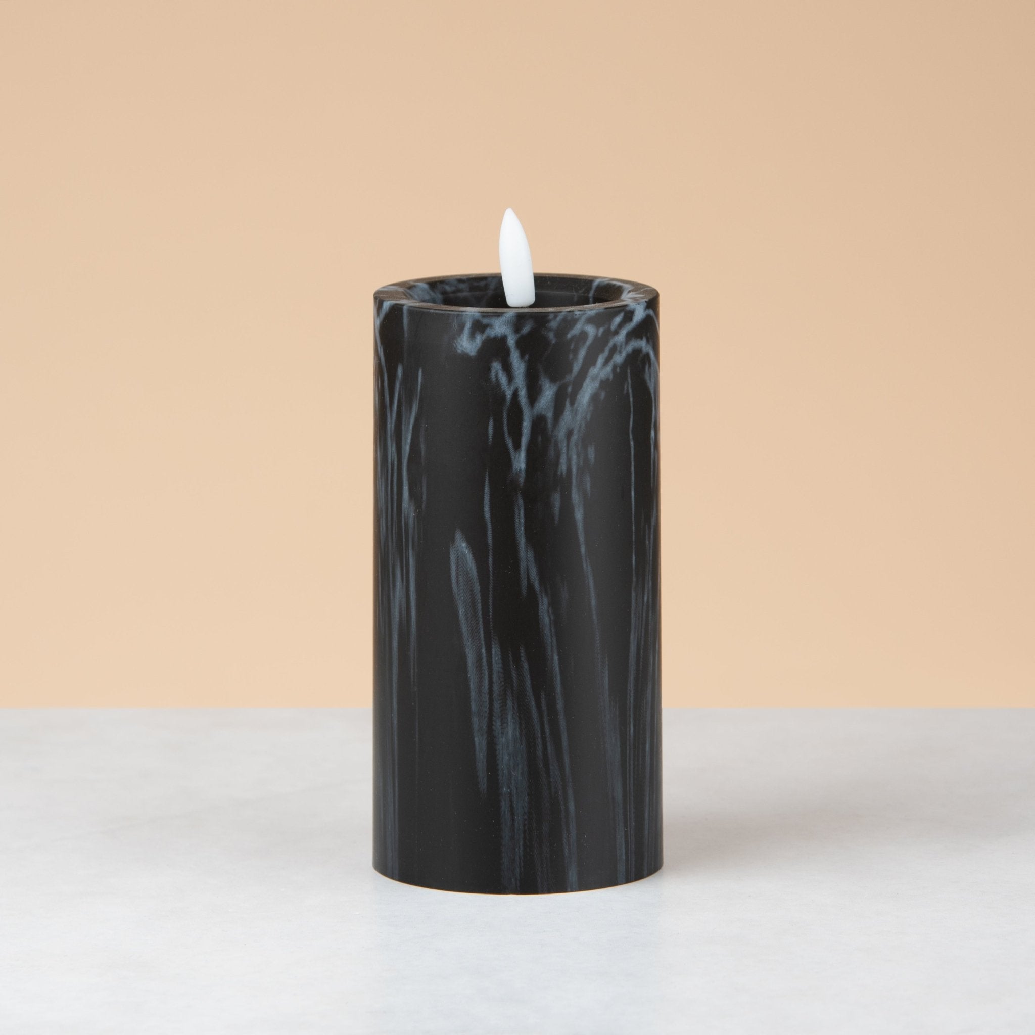 Led marble look candle - Urban Home