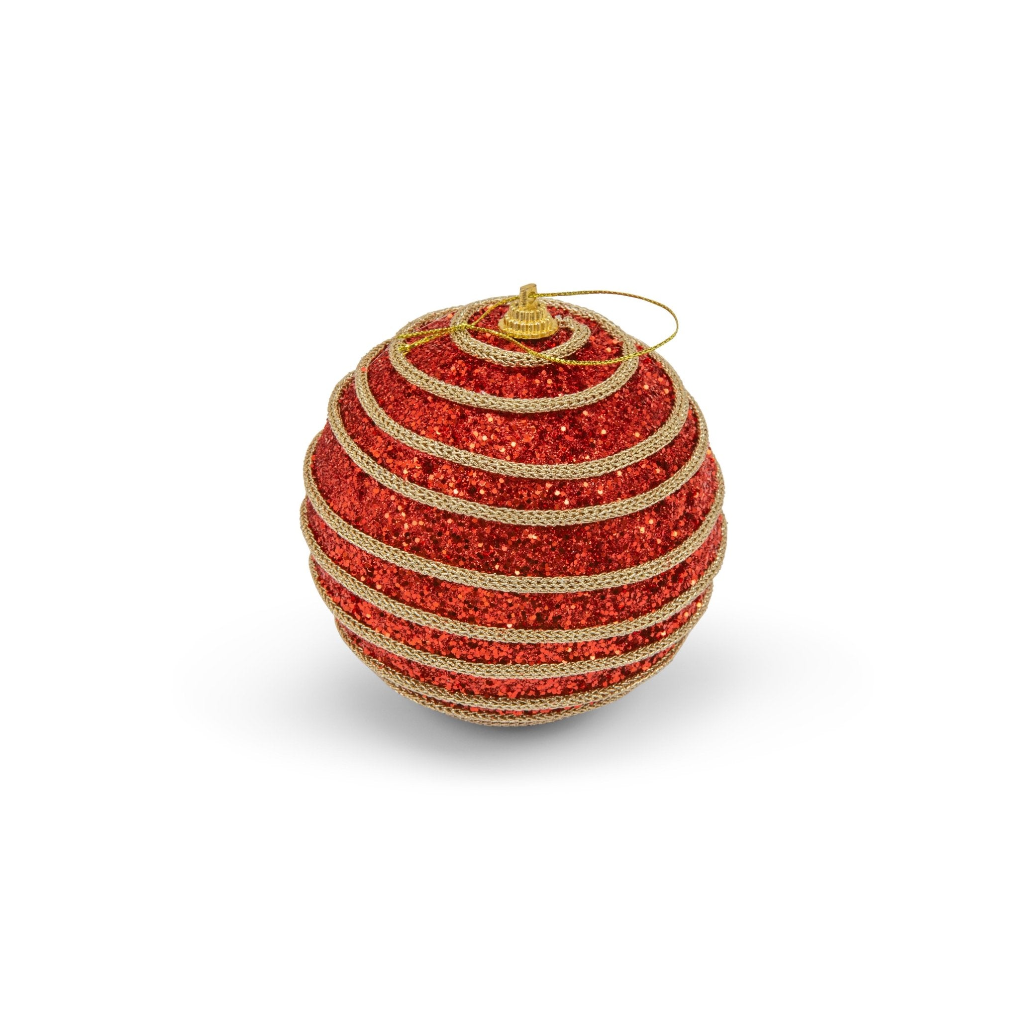 Decorative Christmas ball 10cm Red - 2pcs set - Urban Home