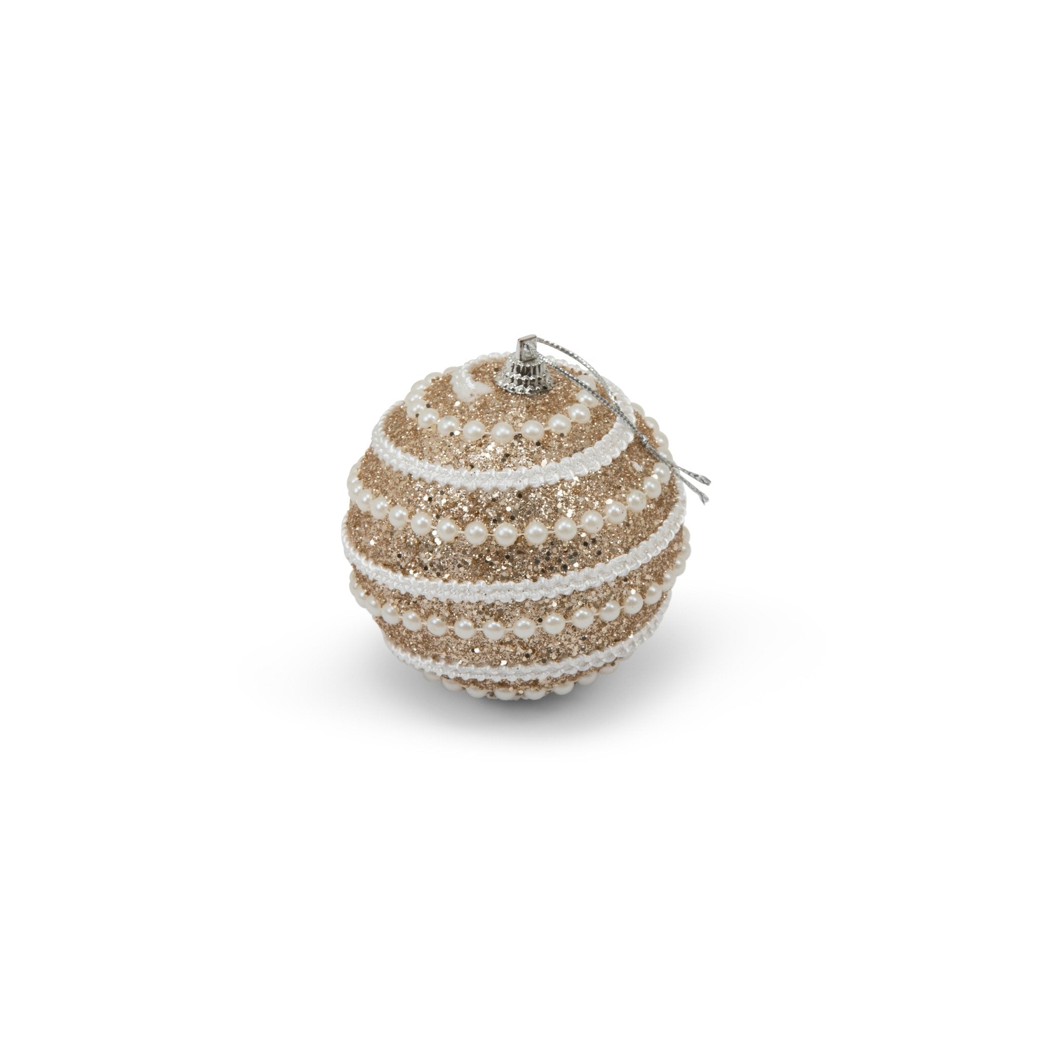Christmas ball pearl 8cm - Gold 3pcs set - Urban Home