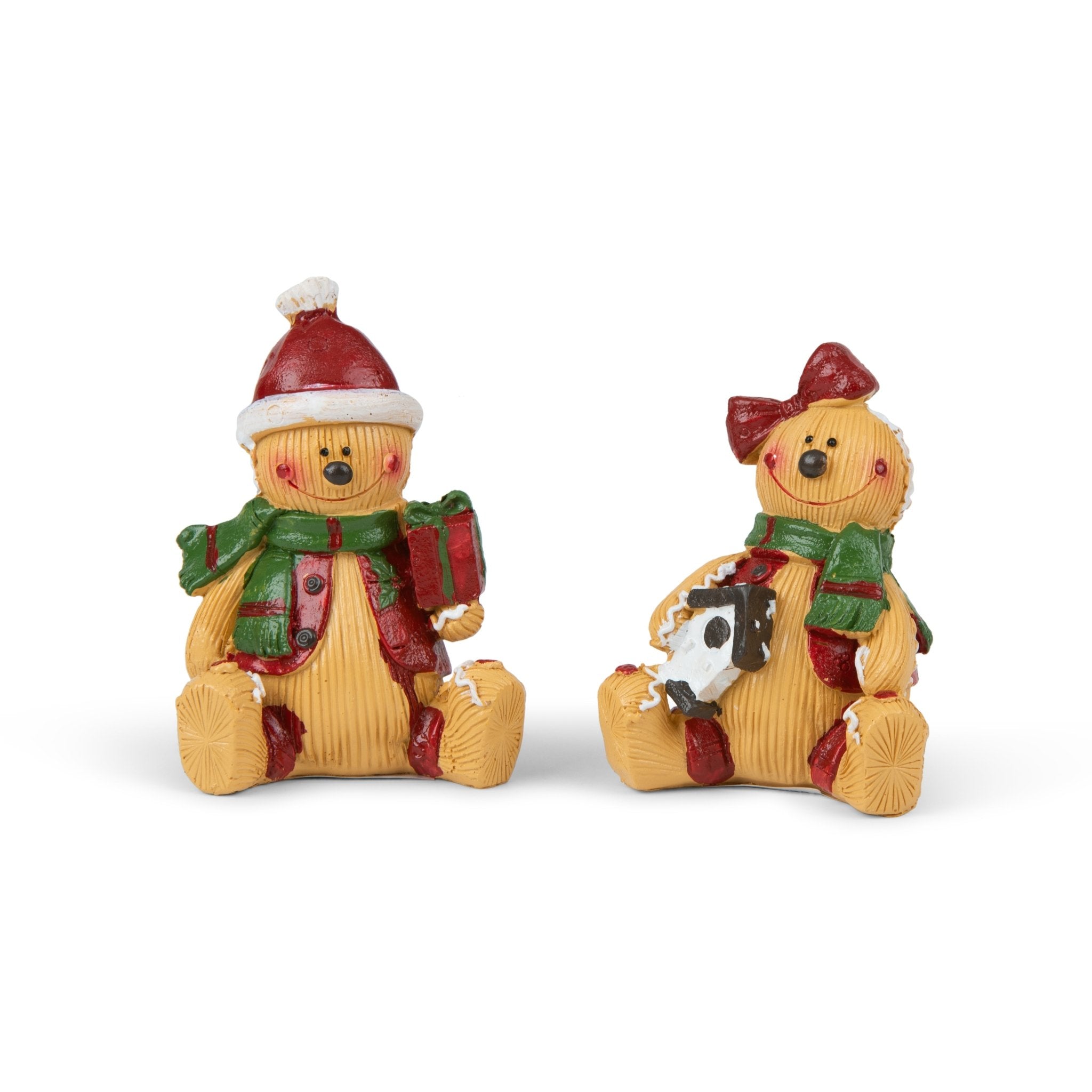 Gingerbread sitting figurine - 1pcs random 8x6cm - Urban Home