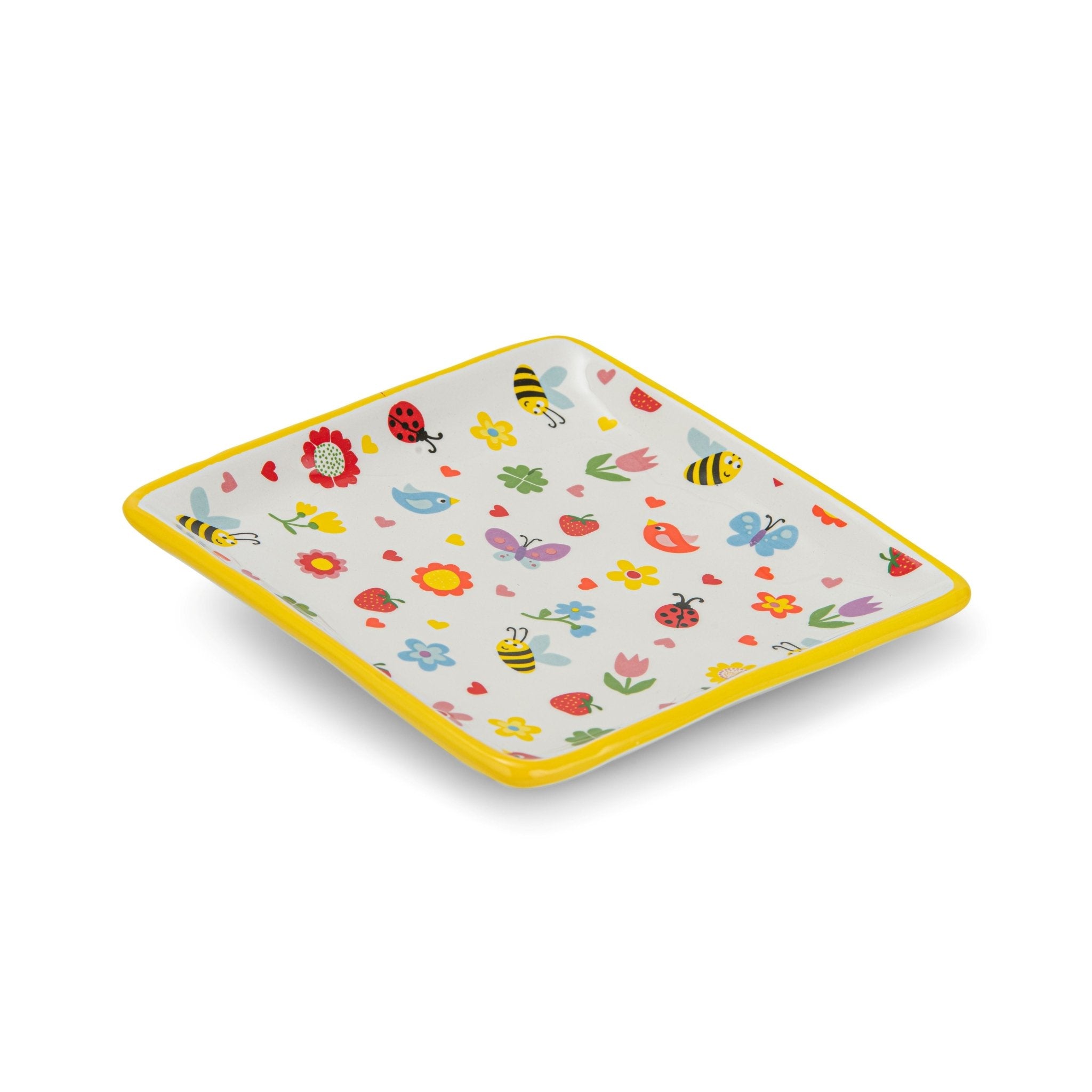 bee collection - square plate - Urban Home