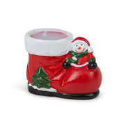 Santa candle resin figurine 6x8cm