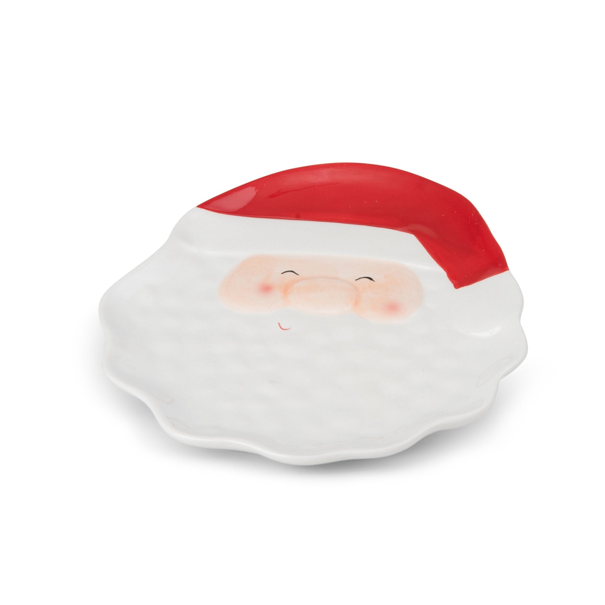 Santa face multipurpose ceramic plate - Urban Home