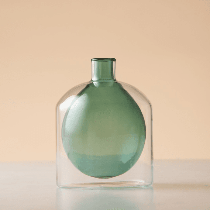 Double wall glass vase - Urban Home