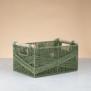 Green Rectangular Basket