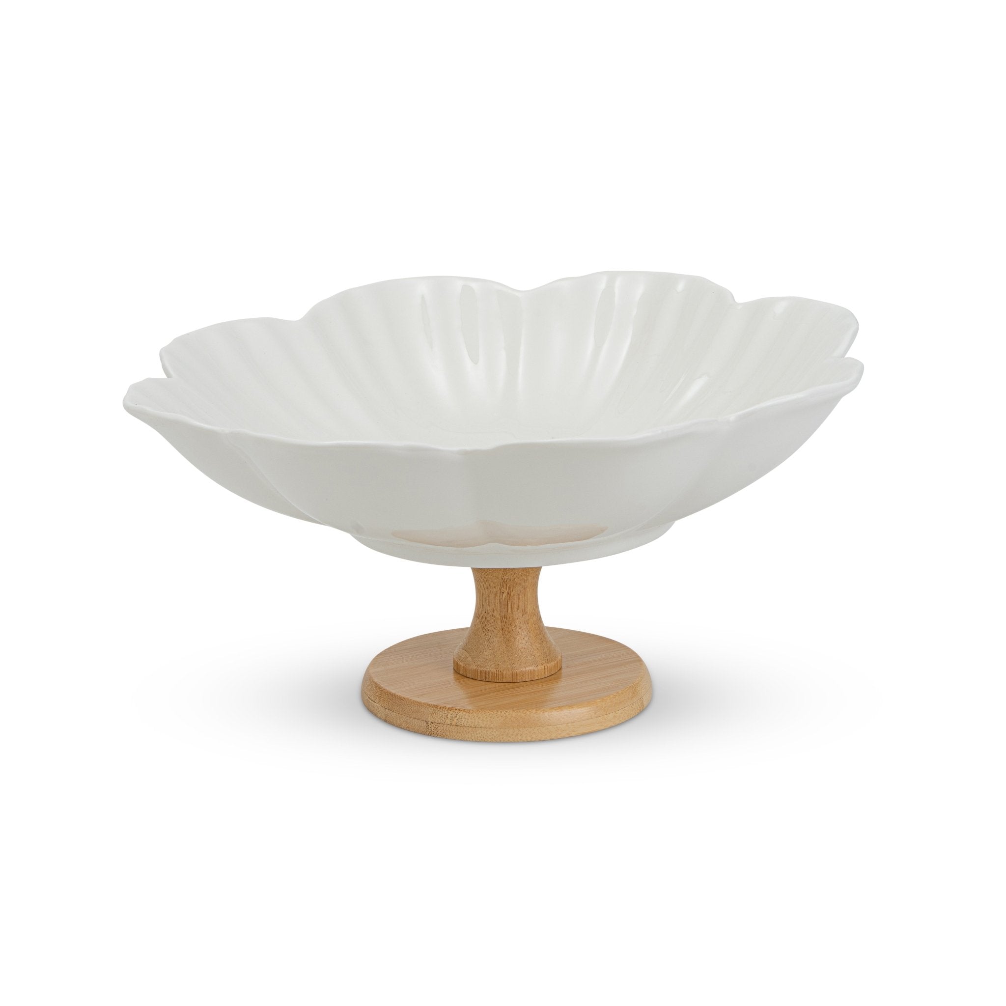 Fruit Bowl with Bamboo Stand - Urban Home