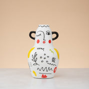 Modern muse vase with handle-short