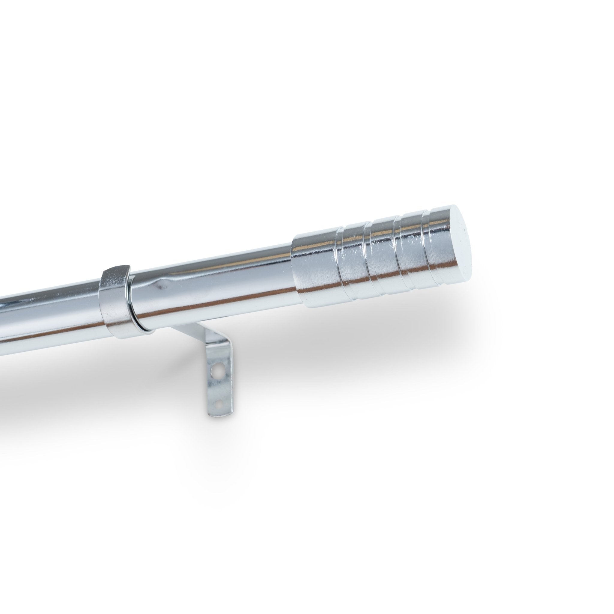 Striped extendable curtain pole 1.6 - 3m - Urban Home