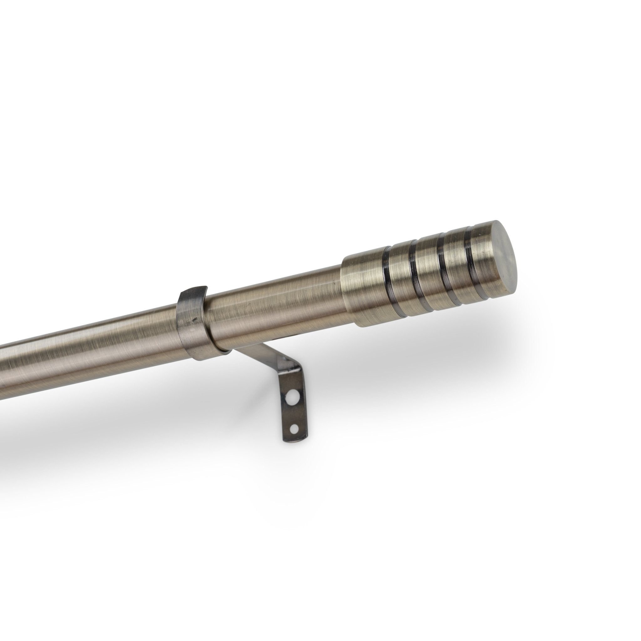 Striped extendable curtain pole 1.6 - 3m - Urban Home