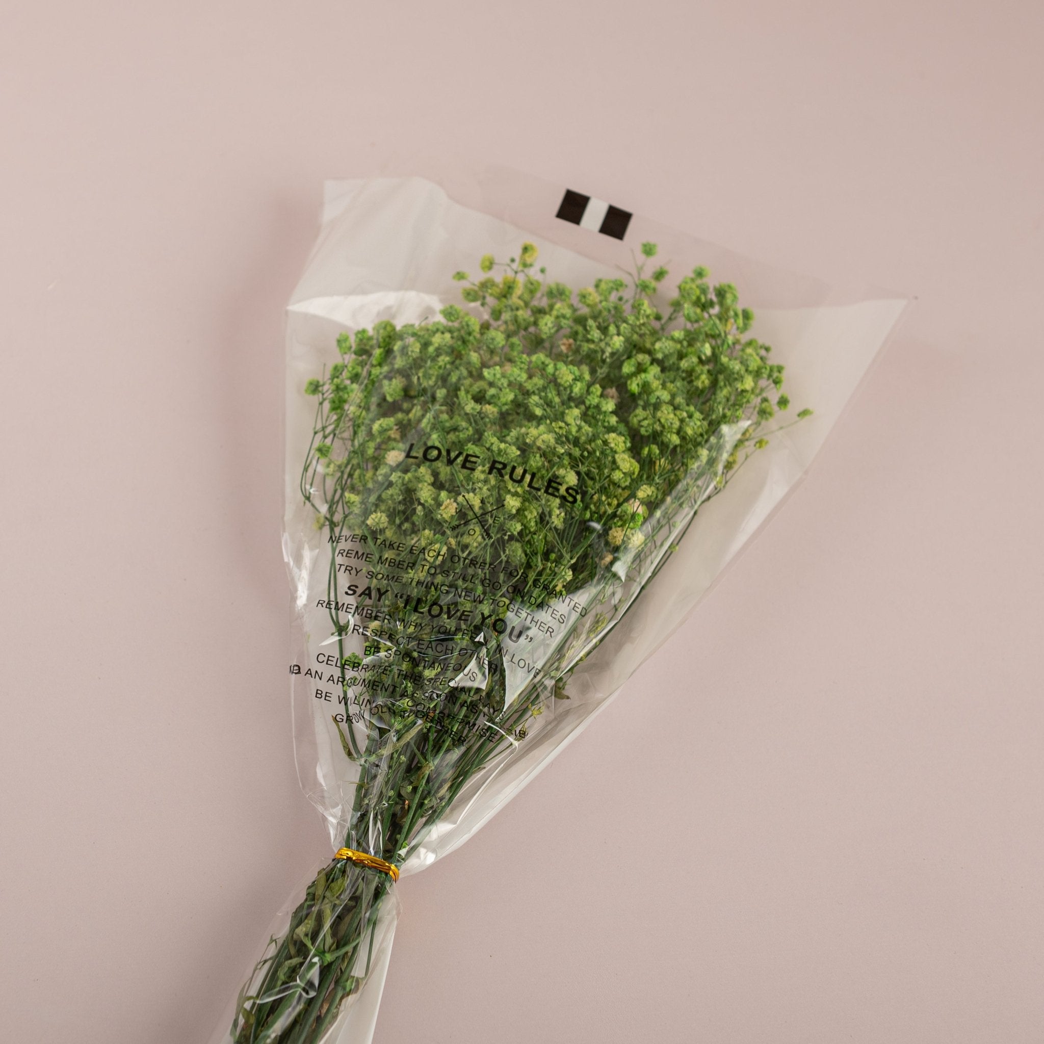 "Love Rules" Dried Baby’s Breath Bouquet - Urban Home