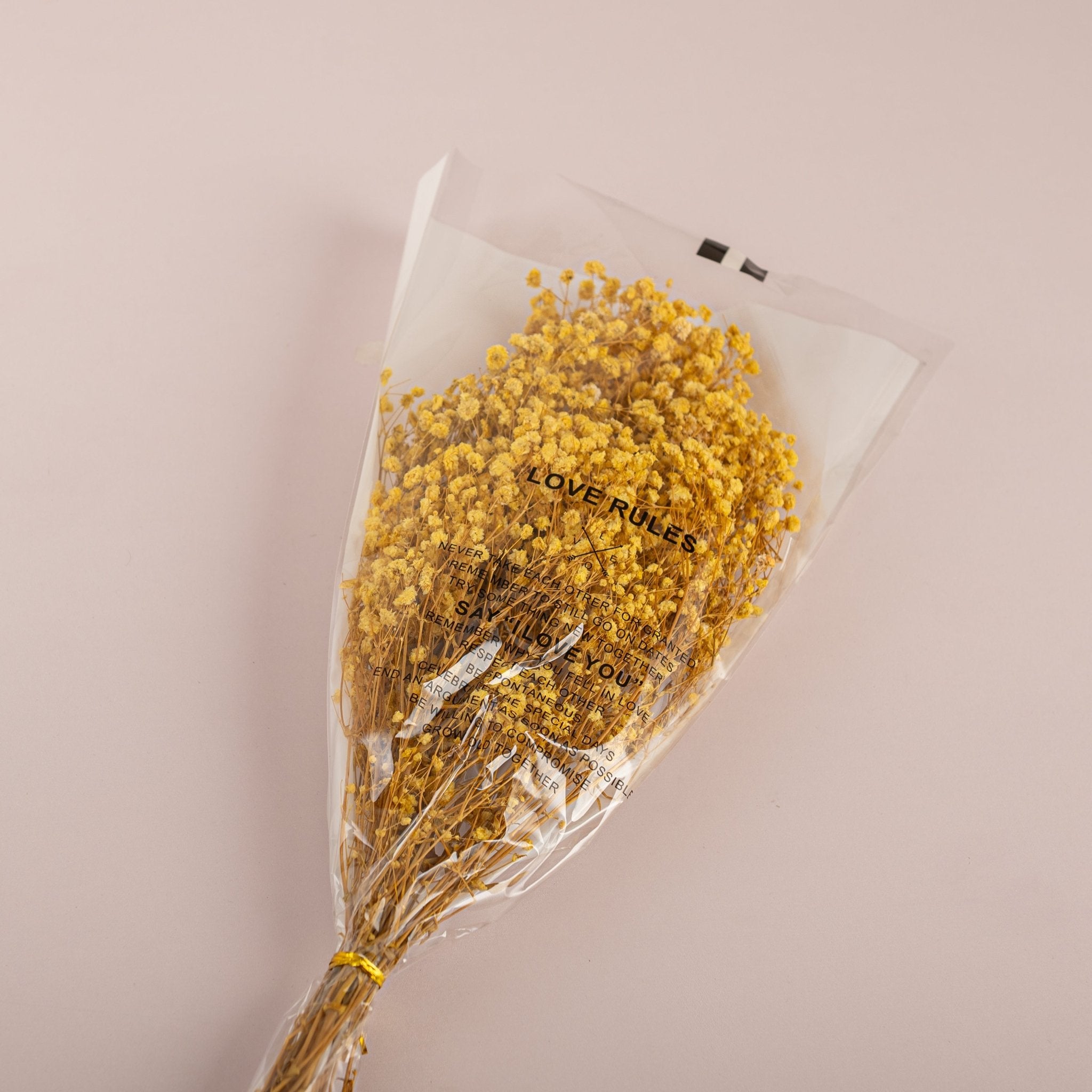 "Love Rules" Dried Baby’s Breath Bouquet - Urban Home