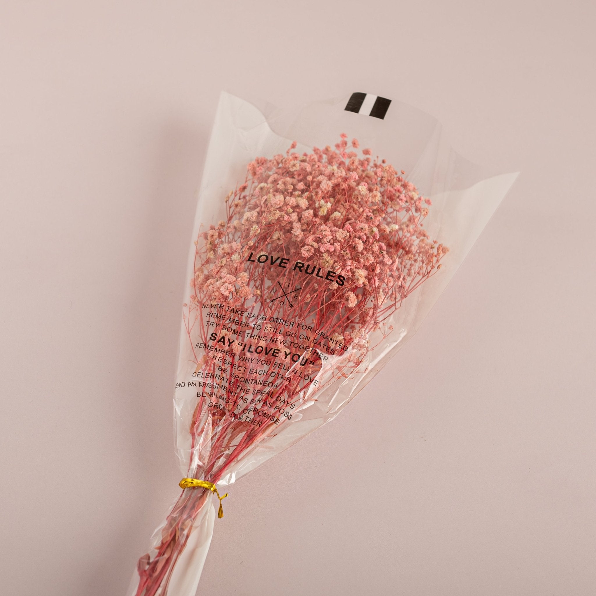 "Love Rules" Dried Baby’s Breath Bouquet - Urban Home
