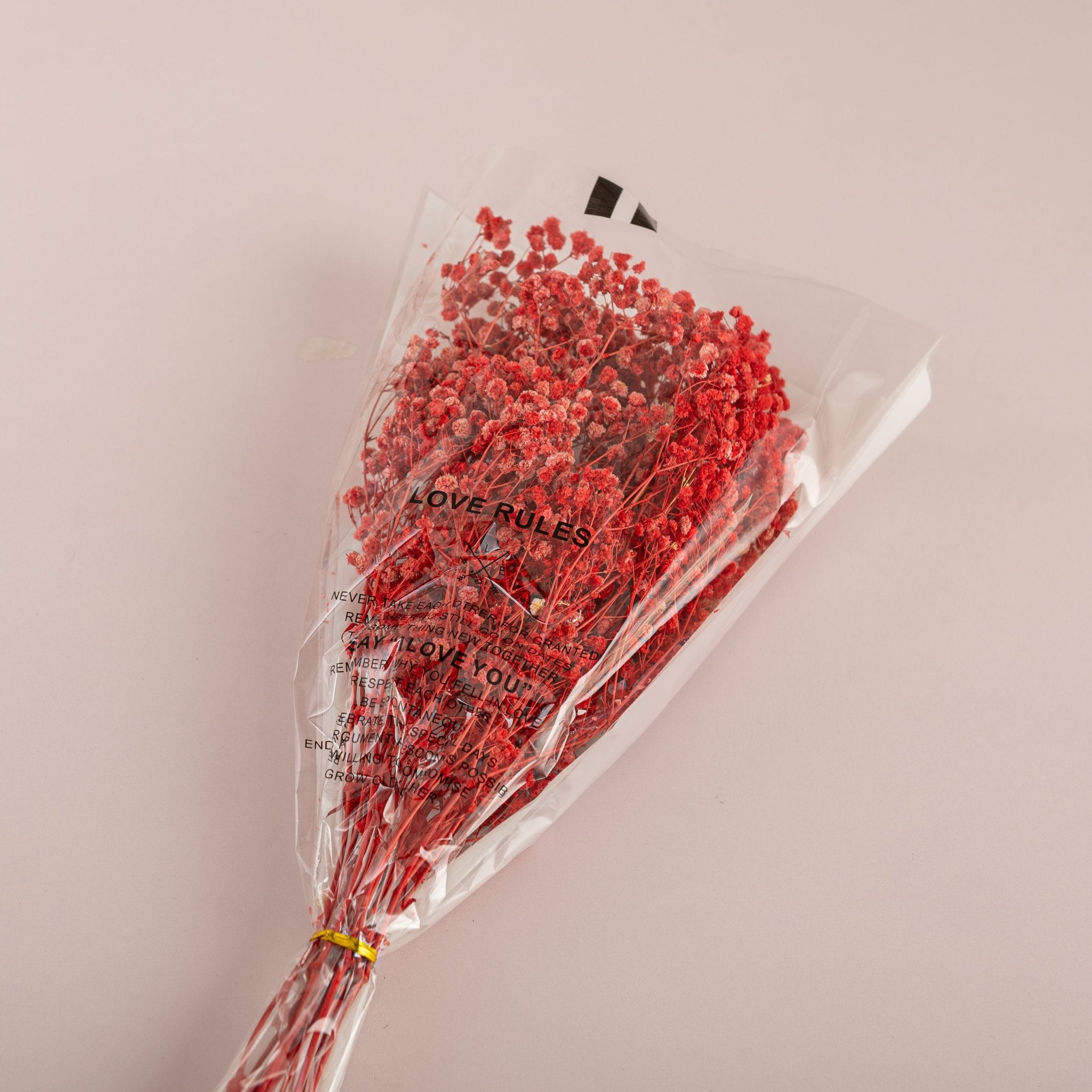 "Love Rules" Dried Baby’s Breath Bouquet - Urban Home