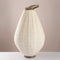Pleated Linen Lantern Floor Lamp – Minimalist Scandi - Chic Lighting - Urban Home