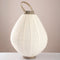 Pleated Linen Lantern Floor Lamp – Minimalist Scandi - Chic Lighting - Urban Home