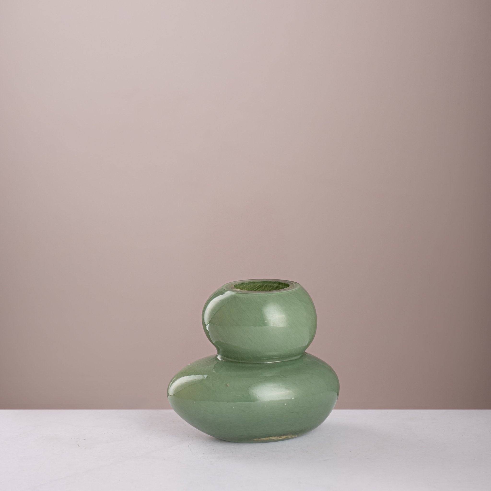 Modern Sculptural Glass Tiered Vase - Urban Home