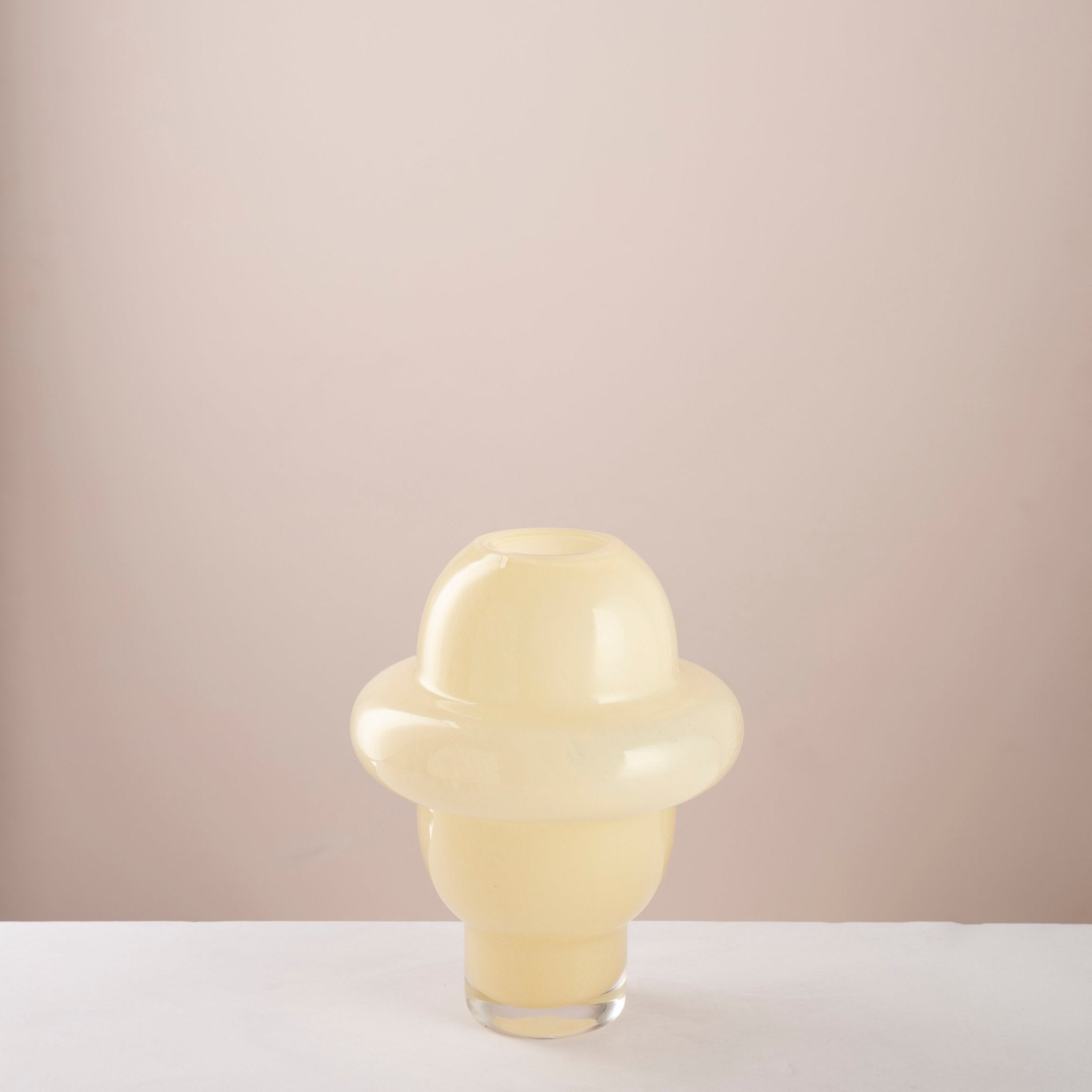 Butter yellow modern vase - Urban Home