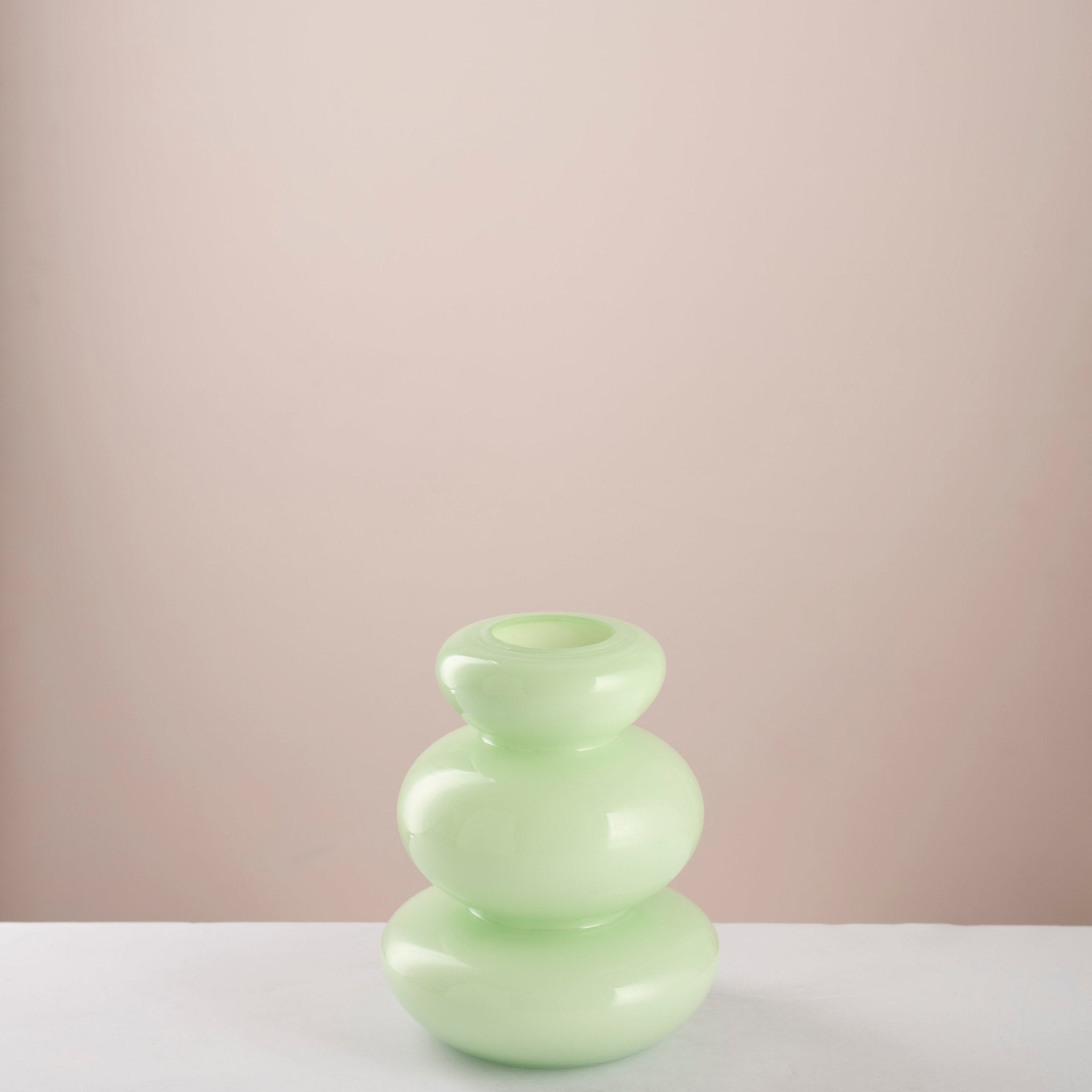 Pebble layer flower green vase - Urban Home