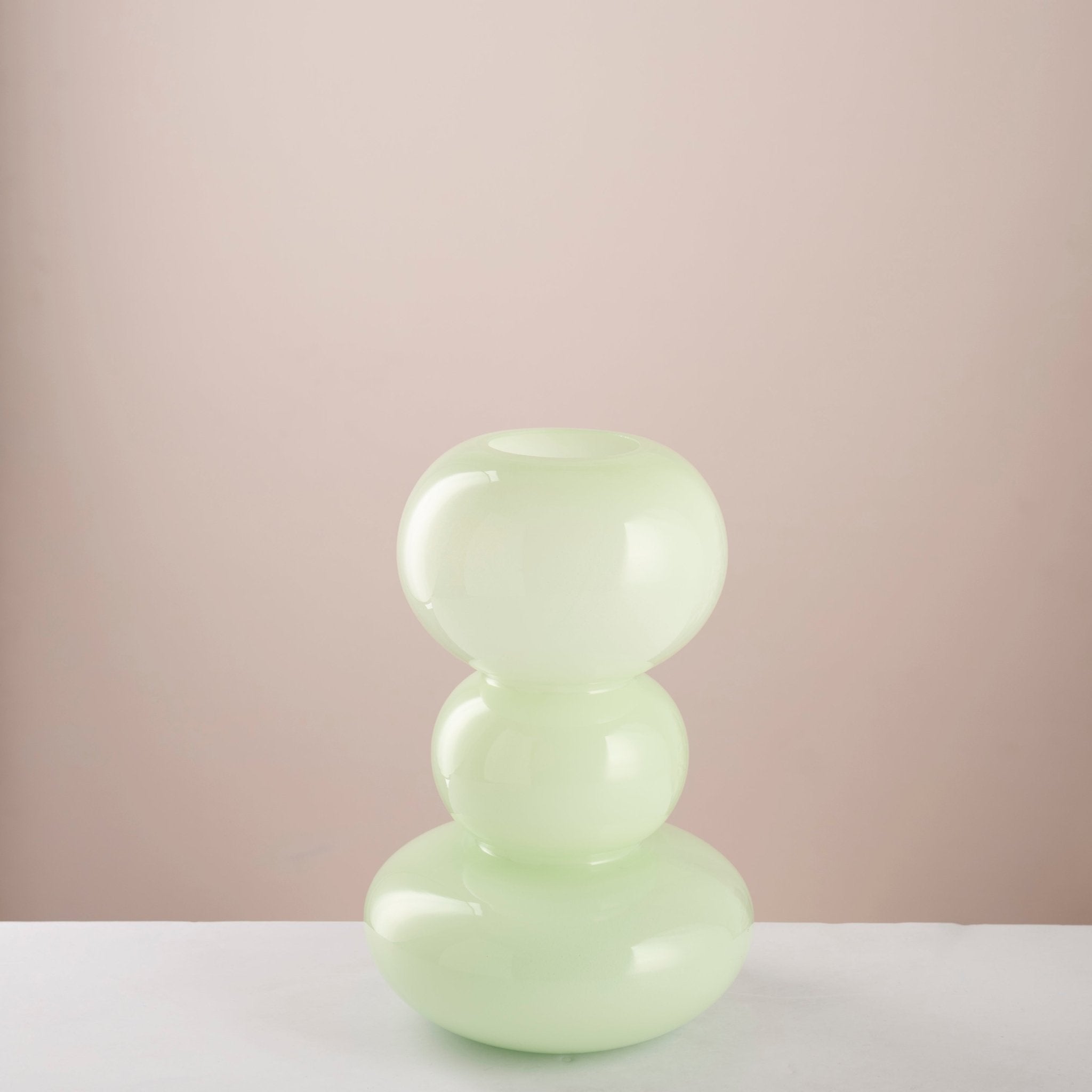 Pebble layer green vase - Urban Home