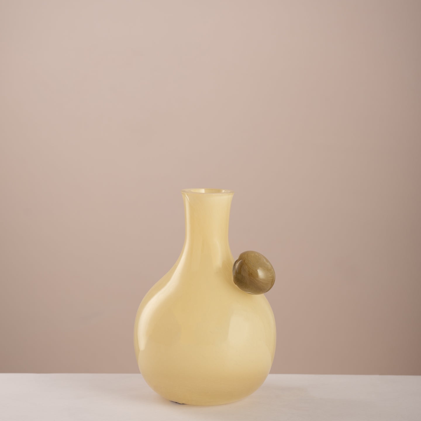 Modern Orb Glass Vase with Decorative Accent - Urban Home