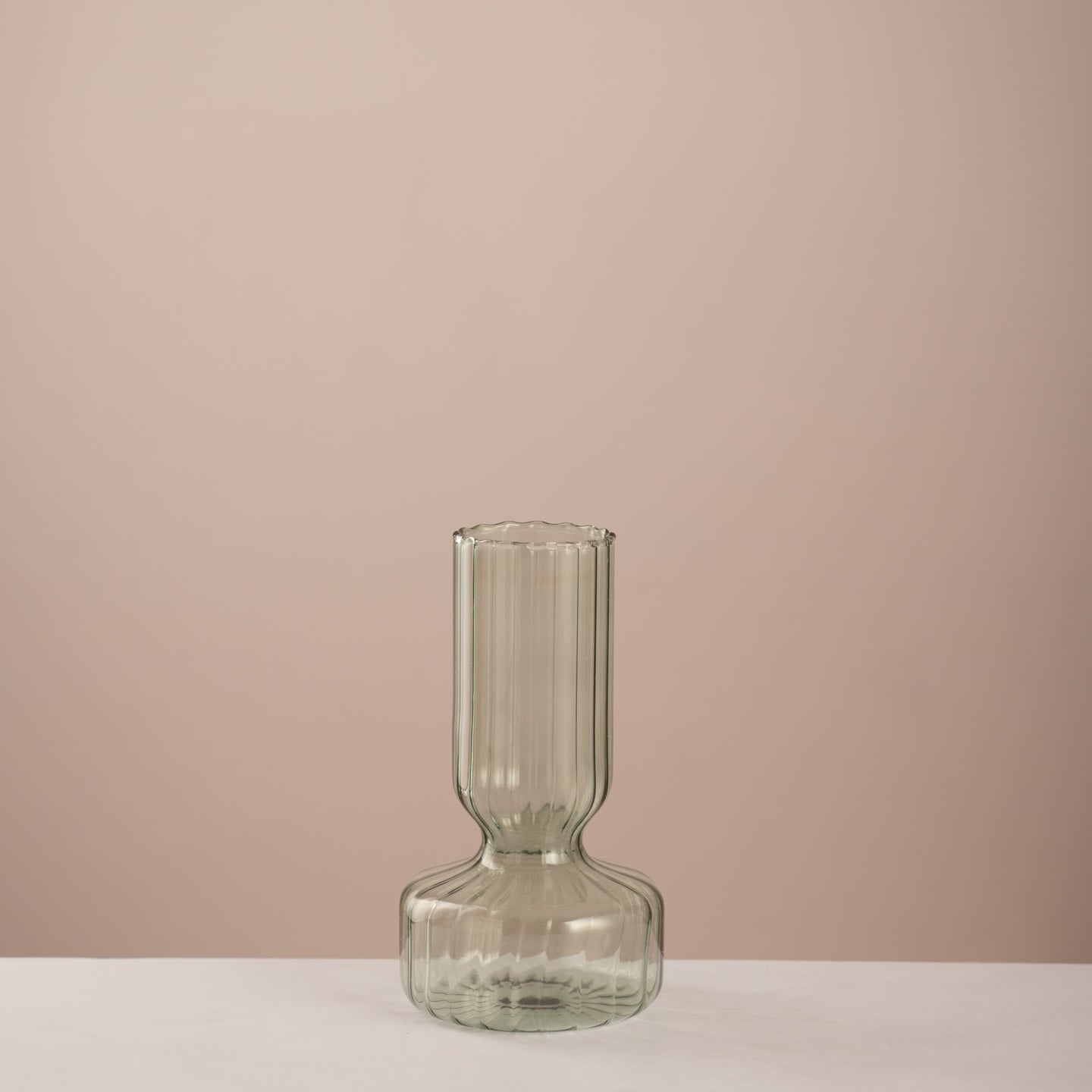 Fluted Column Glass Vase - Urban Home