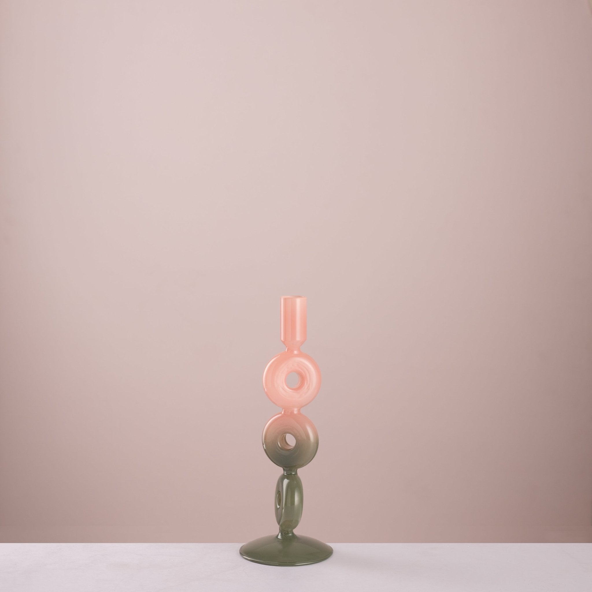 Geometric Linked Ring Taper Candle Holder - Urban Home