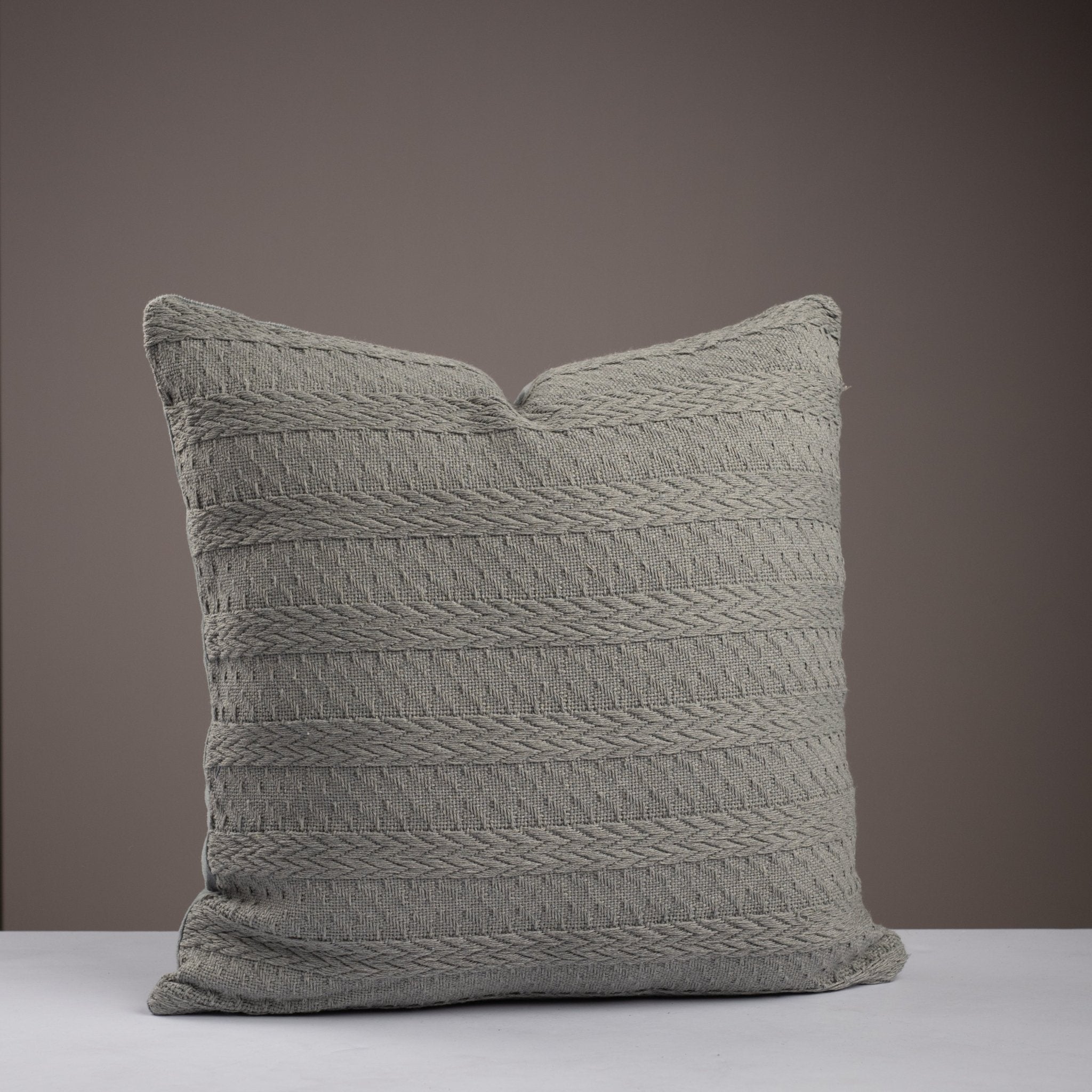 Single color knitted cushion cover - Urban Home